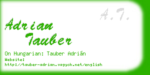 adrian tauber business card