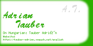 adrian tauber business card